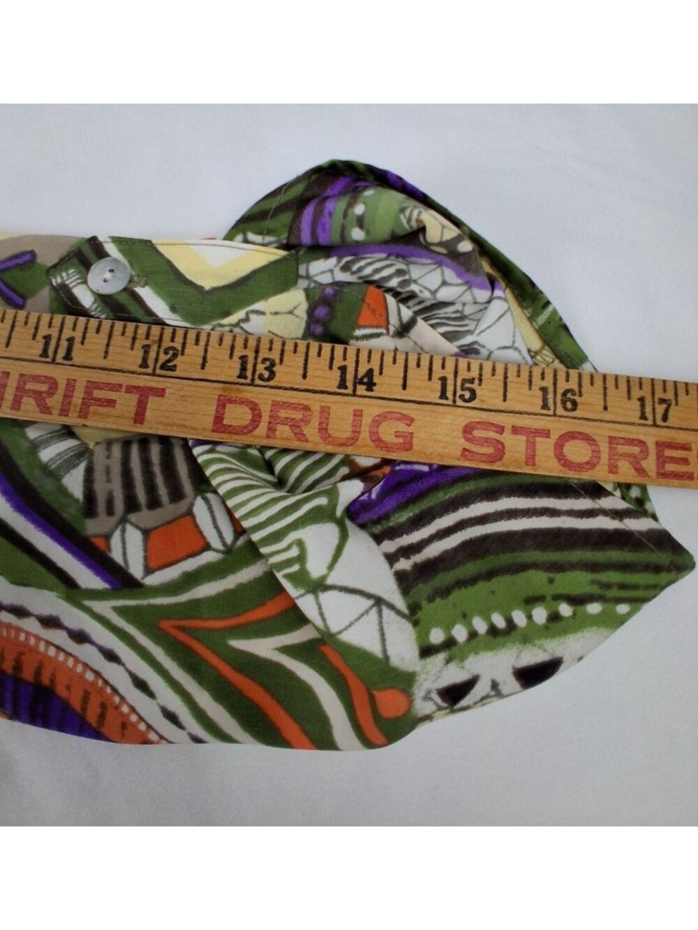Chico's Geometric Print Womens Size L Tunic Top 3/4 Sleeves & Rounded Hemline - Picture 8 of 12